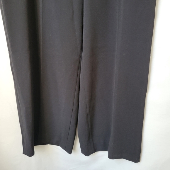 The Fold London Clever Crepe Adelaide Wide Leg Trousers Black UK 14 US 10 - Picture 7 of 11